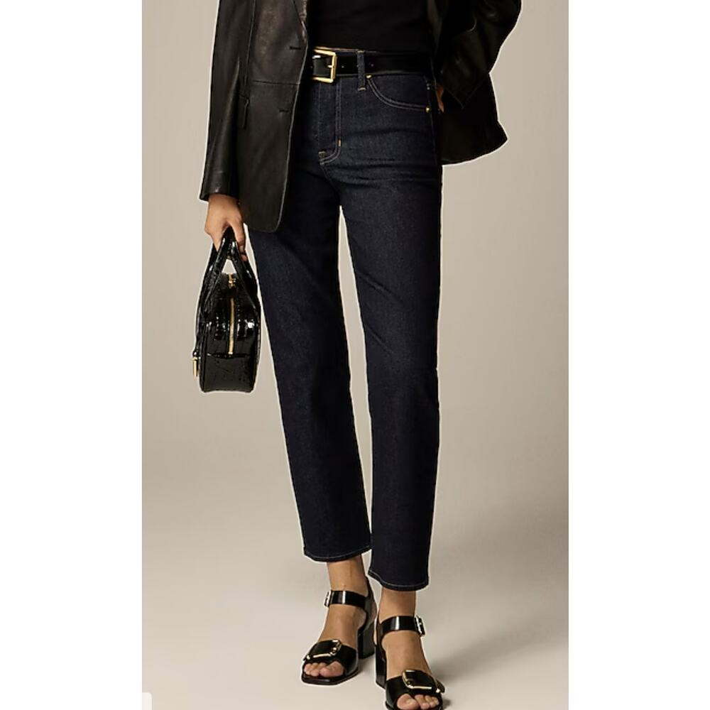 J.Crew 2003 Slim Jean Womens 27 Blue/Rinse Mid-Rise Super Stretch Zip Fly CC539